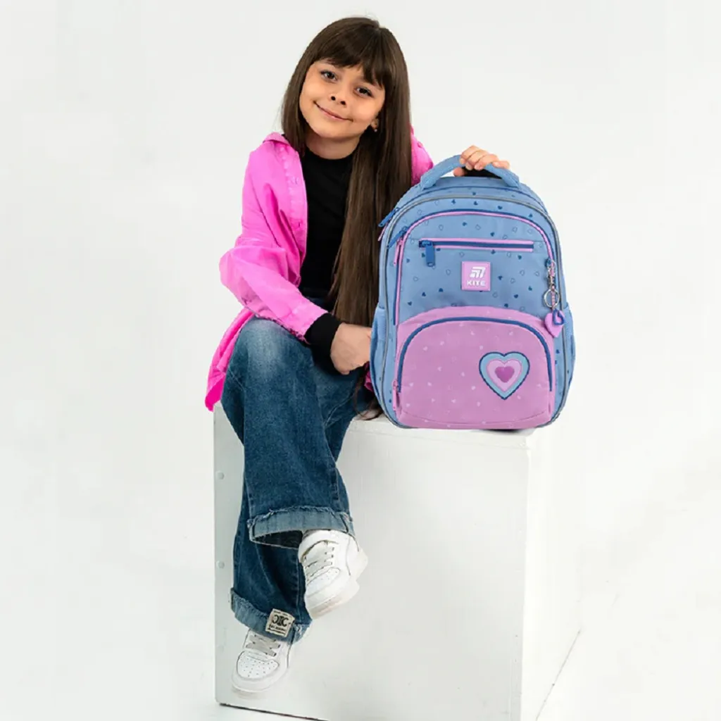 Ортопедический рюкзак школьный Kite Education Lovely K25-773M-1, голубой Ортопедический рюкзак школьный Kite Education Lovely K25-773M-1, голубой