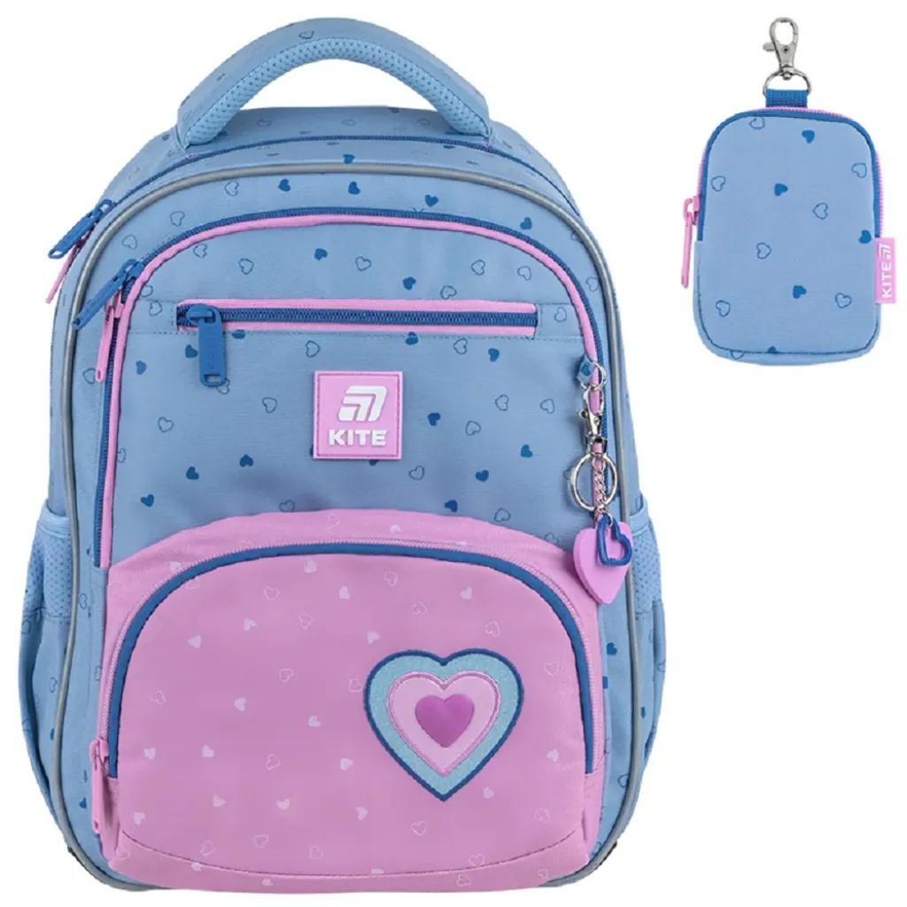 Ортопедический рюкзак школьный Kite Education Lovely K25-773M-1, голубой Ортопедический рюкзак школьный Kite Education Lovely K25-773M-1, голубой