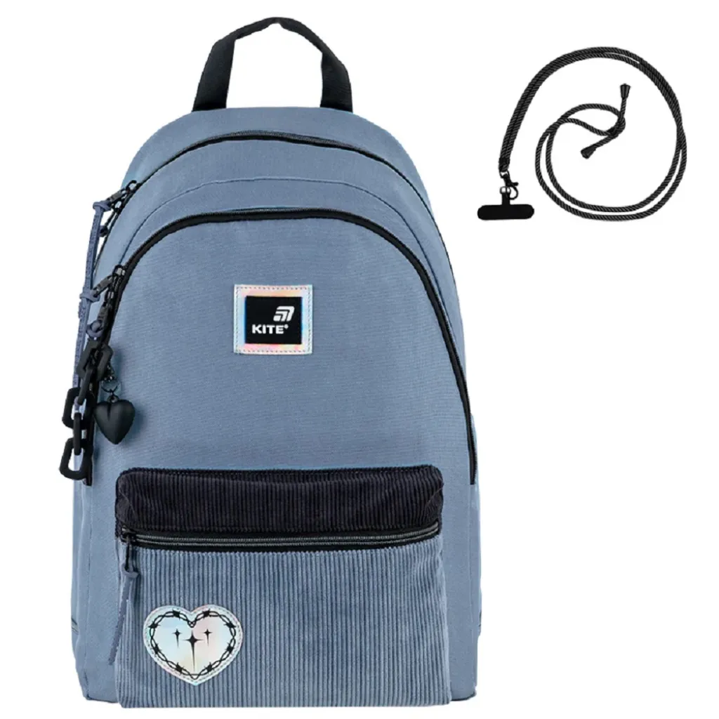 Ортопедичний рюкзак шкільний Kite Education teens K25-2575M-1, блакитний Ортопедичний рюкзак шкільний Kite Education teens K25-2575M-1, блакитний