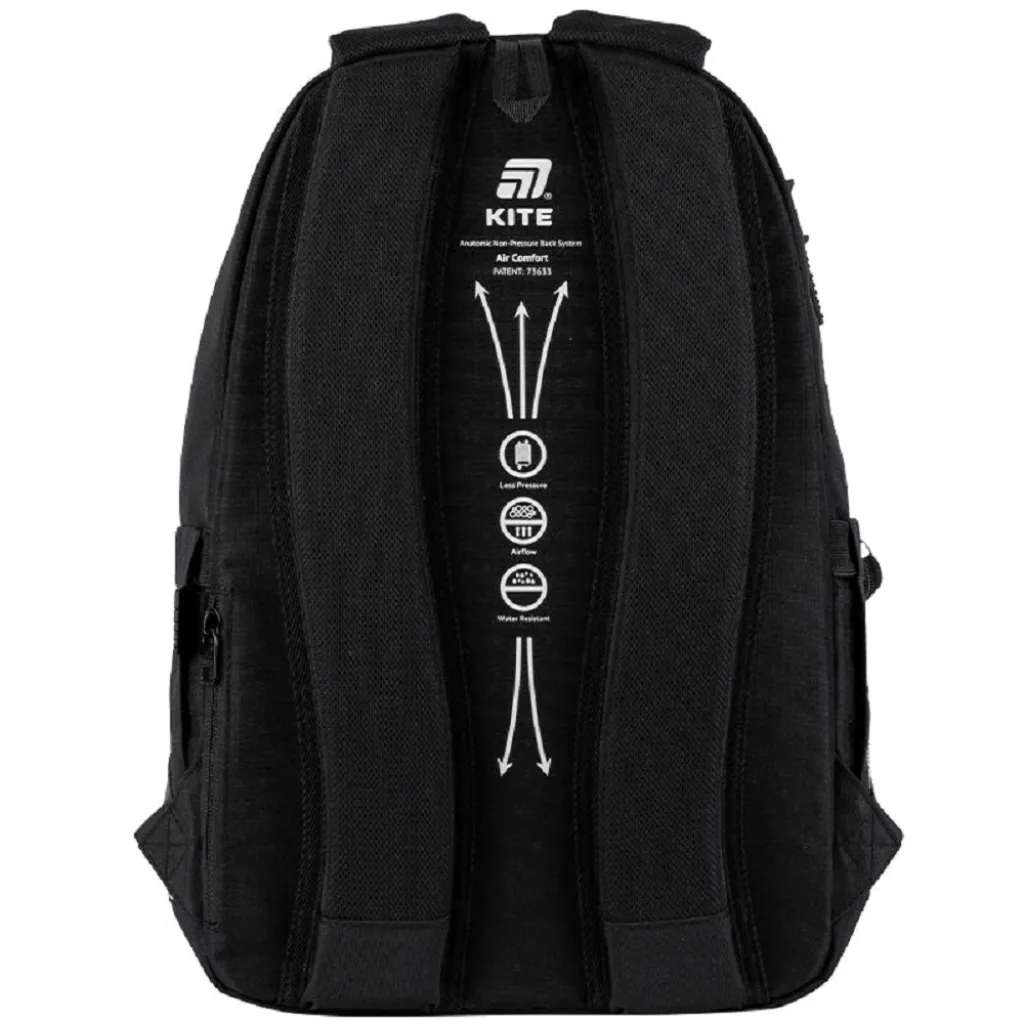Ортопедичний рюкзак шкільний Kite Education teens K25-2575M-2, чорний Ортопедичний рюкзак шкільний Kite Education teens K25-2575M-2, чорний