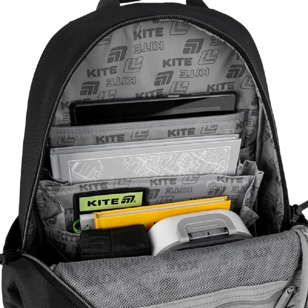 Ортопедичний рюкзак шкільний Kite Education teens K25-2575M-2, чорний Ортопедичний рюкзак шкільний Kite Education teens K25-2575M-2, чорний