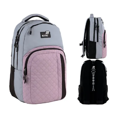 Ортопедичний рюкзак шкільний Kite Education teens K25-2578L-2, сірий - Фото№1 Ортопедичний рюкзак шкільний Kite Education teens K25-2578L-2, сірий - Фото№1