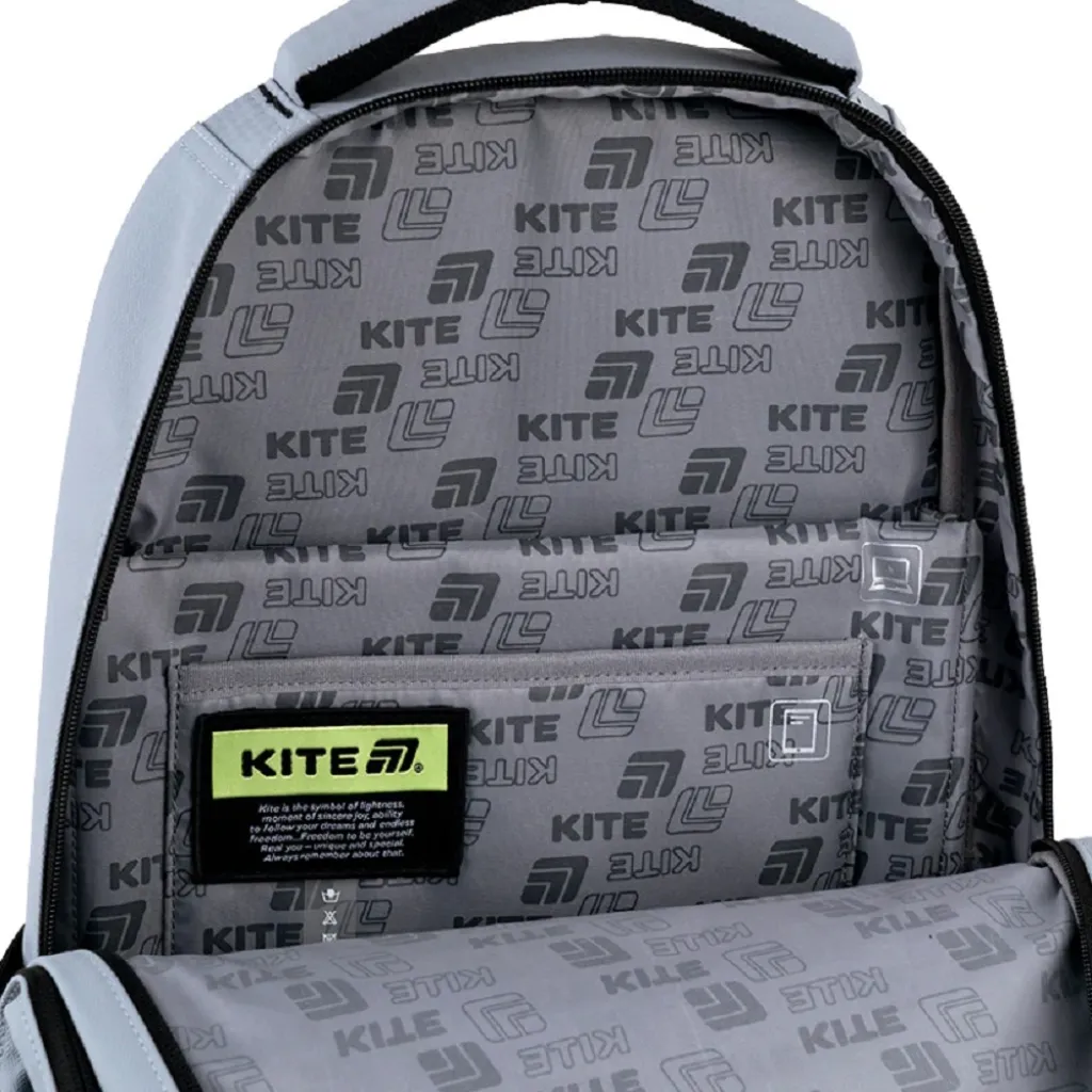 Ортопедичний рюкзак шкільний Kite Education teens K25-2578L-2, сірий Ортопедичний рюкзак шкільний Kite Education teens K25-2578L-2, сірий