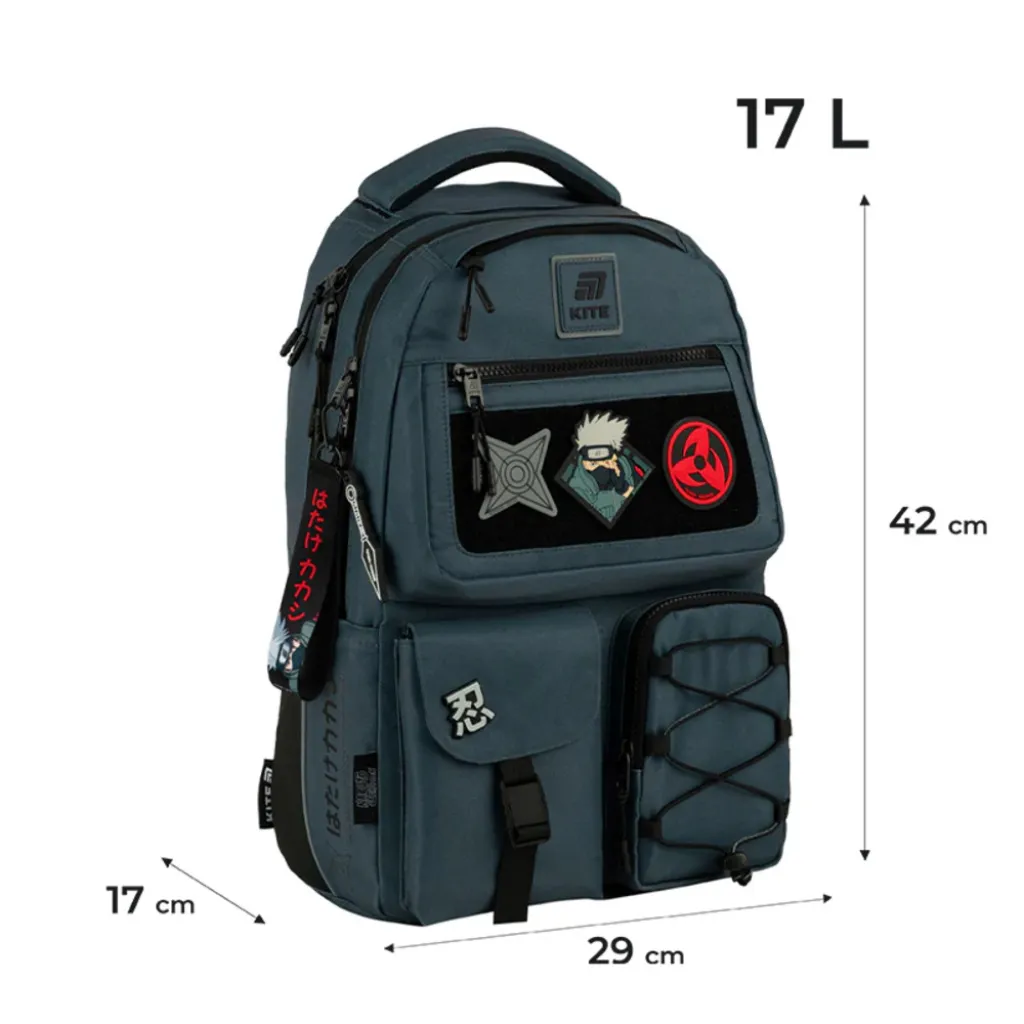 Ортопедичний рюкзак Kite Education teens Naruto Shippuden NR25-2587M, сірий Ортопедичний рюкзак Kite Education teens Naruto Shippuden NR25-2587M, сірий