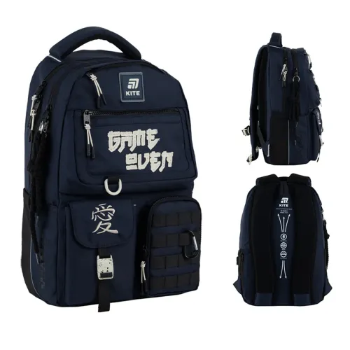 Ортопедичний рюкзак Kite Education teens K25-2587M-2, синій - Фото№1 Ортопедичний рюкзак Kite Education teens K25-2587M-2, синій - Фото№1
