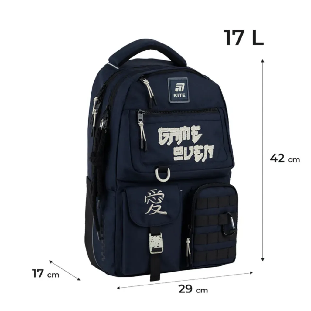 Ортопедичний рюкзак Kite Education teens K25-2587M-2, синій Ортопедичний рюкзак Kite Education teens K25-2587M-2, синій