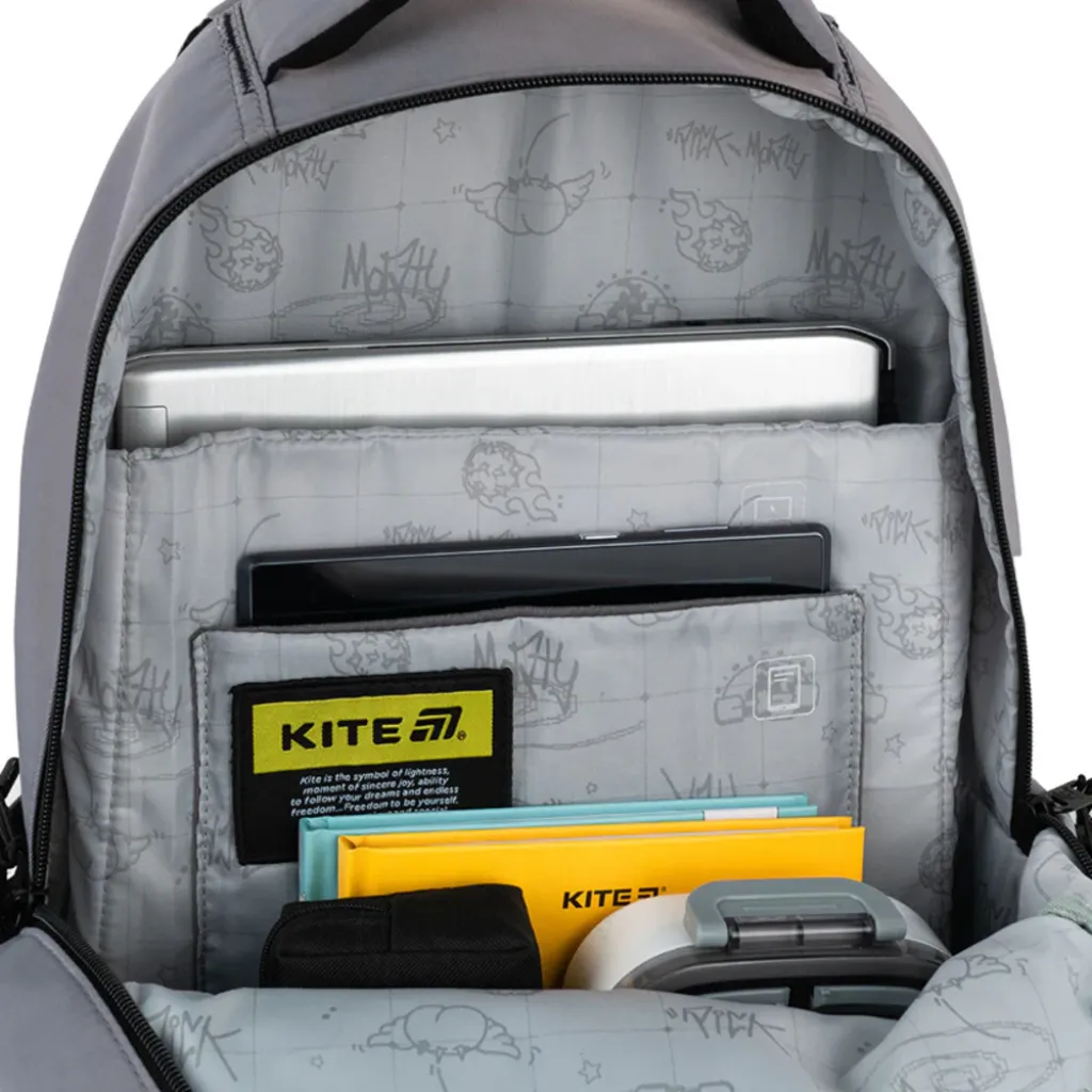 Ортопедичний рюкзак Kite Education teens Rick & Morty RM25-2597L, сірий Ортопедичний рюкзак Kite Education teens Rick & Morty RM25-2597L, сірий