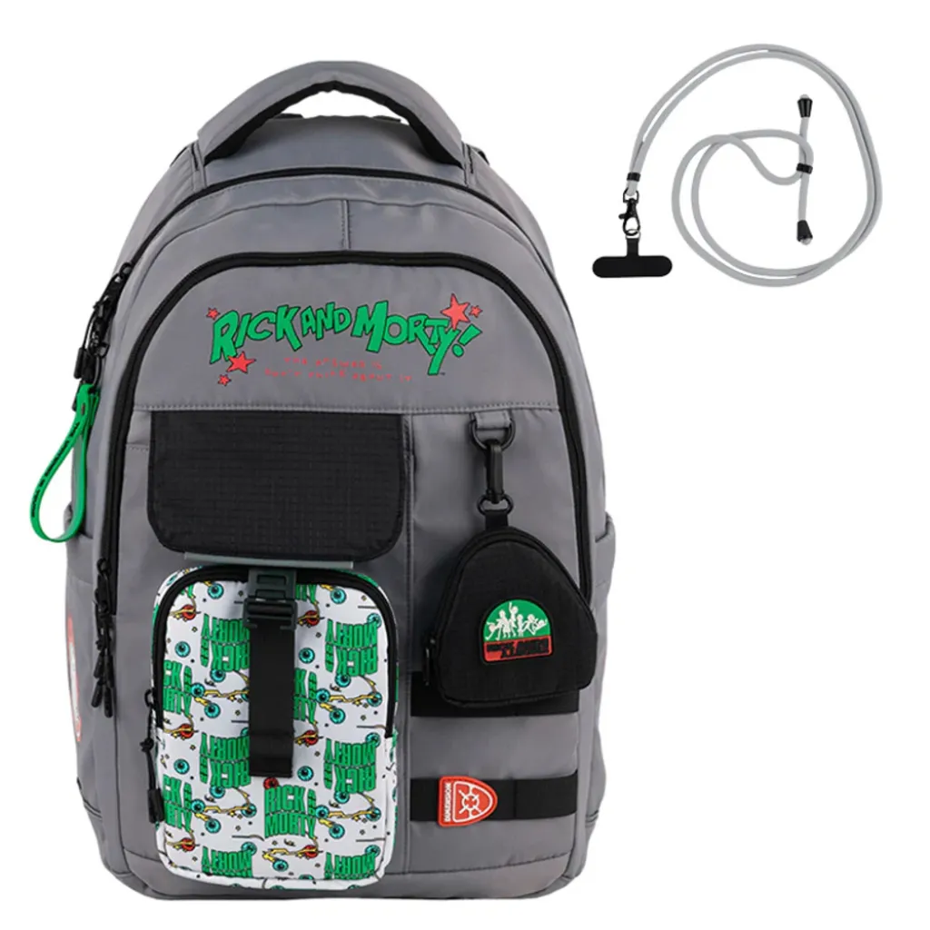 Ортопедичний рюкзак Kite Education teens Rick & Morty RM25-2597L, сірий Ортопедичний рюкзак Kite Education teens Rick & Morty RM25-2597L, сірий