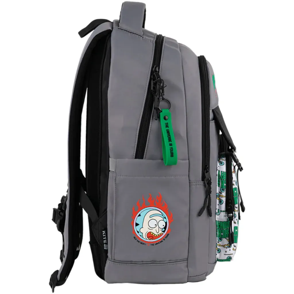 Ортопедичний рюкзак Kite Education teens Rick & Morty RM25-2597L, сірий Ортопедичний рюкзак Kite Education teens Rick & Morty RM25-2597L, сірий