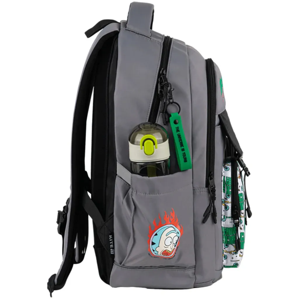 Ортопедичний рюкзак Kite Education teens Rick & Morty RM25-2597L, сірий Ортопедичний рюкзак Kite Education teens Rick & Morty RM25-2597L, сірий