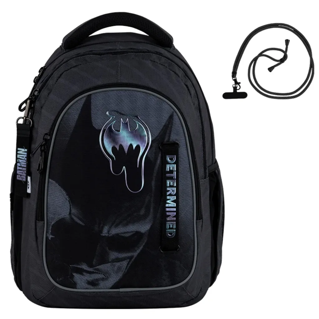 Ортопедичний рюкзак Kite Education DC Batman DC25-8001L, чорний Ортопедичний рюкзак Kite Education DC Batman DC25-8001L, чорний