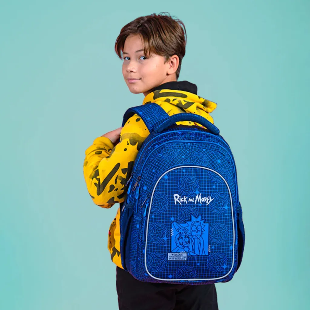 Ортопедичний рюкзак Kite Education Rick and Morty RM24-8001L, синій Ортопедичний рюкзак Kite Education Rick and Morty RM24-8001L, синій