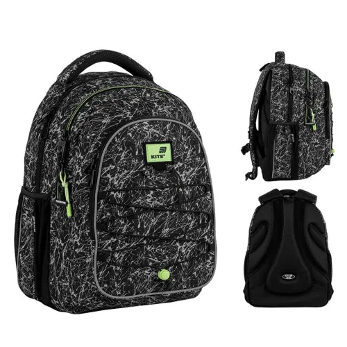 Ортопедичний рюкзак Kite Education teens K25-8001L-1, чорний - Фото№1 Ортопедичний рюкзак Kite Education teens K25-8001L-1, чорний - Фото№1