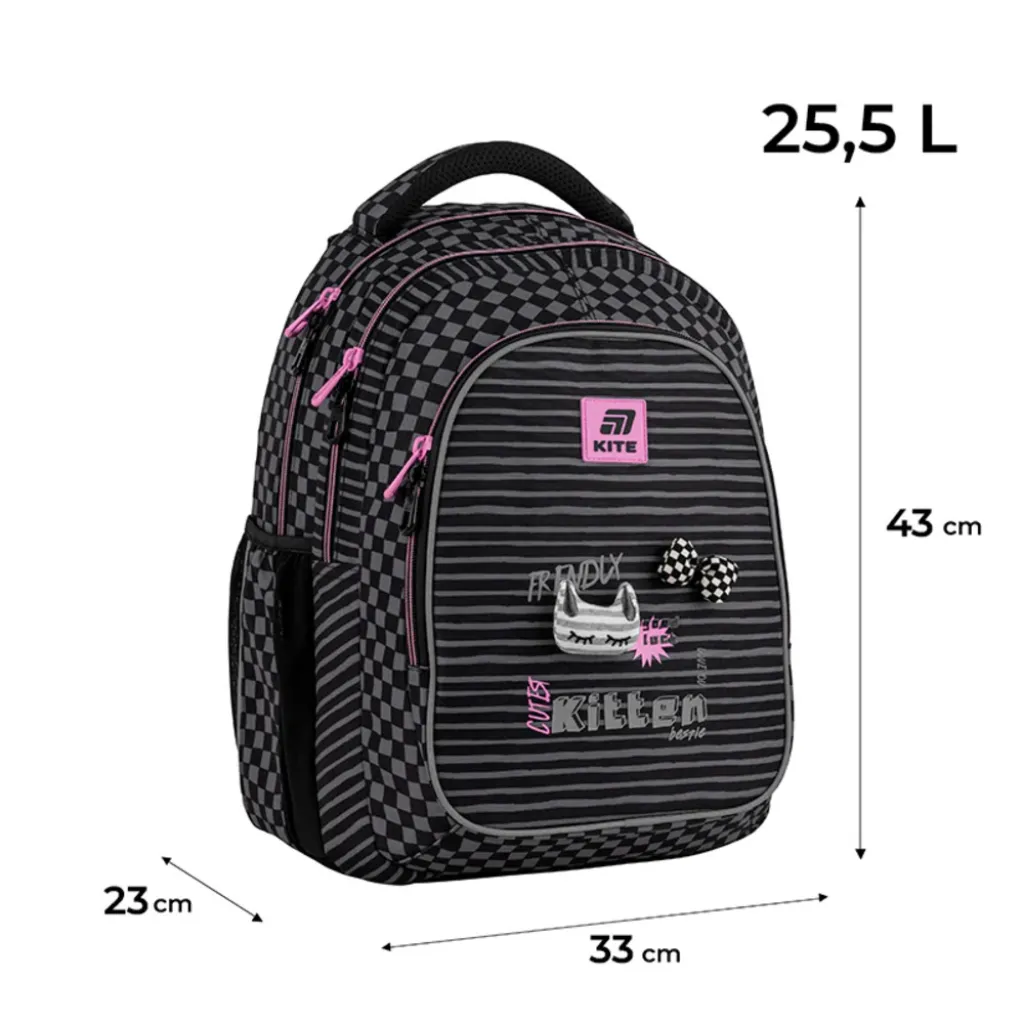 Ортопедичний рюкзак Kite Education teens K25-8001L-2, сірий Ортопедичний рюкзак Kite Education teens K25-8001L-2, сірий