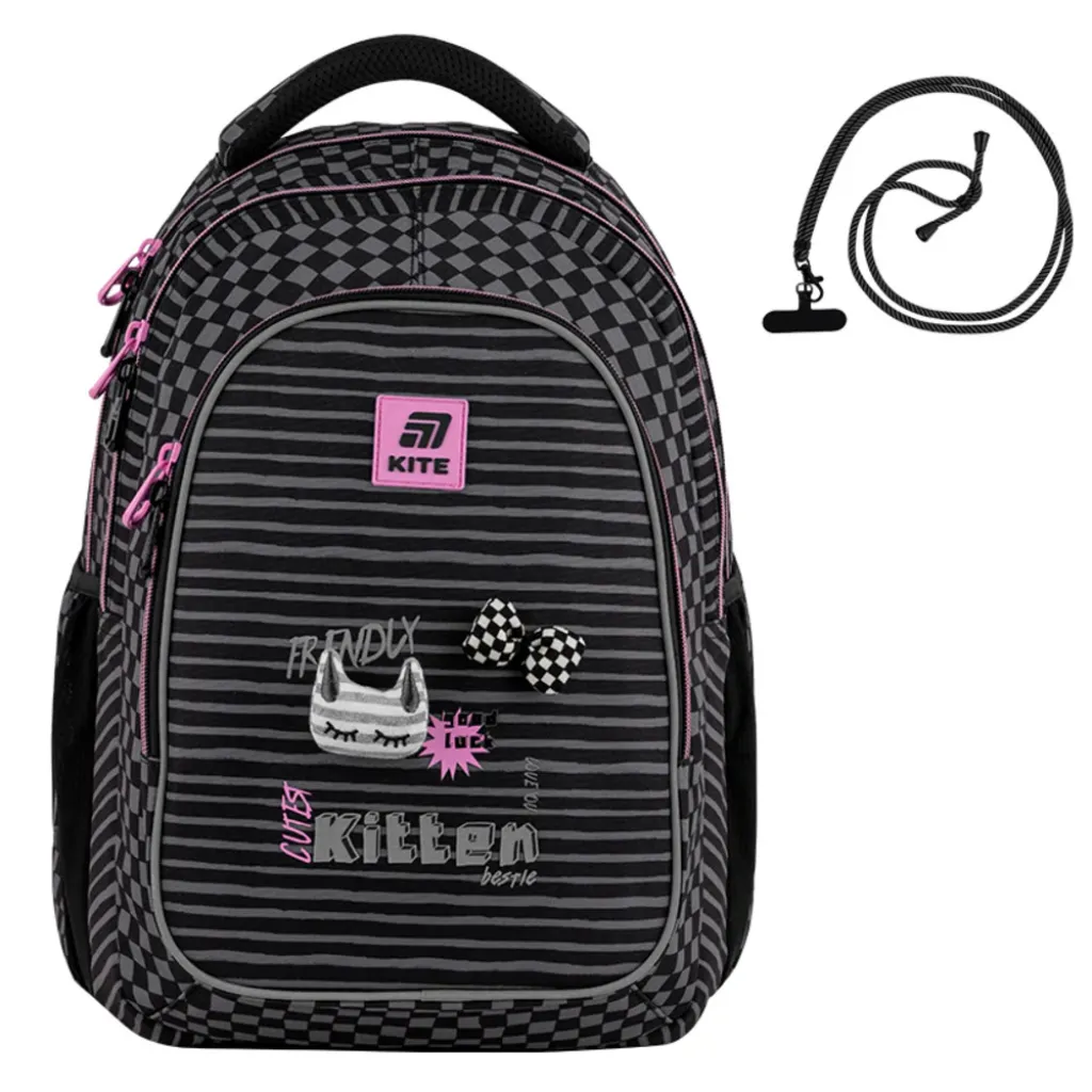 Ортопедичний рюкзак Kite Education teens K25-8001L-2, сірий Ортопедичний рюкзак Kite Education teens K25-8001L-2, сірий