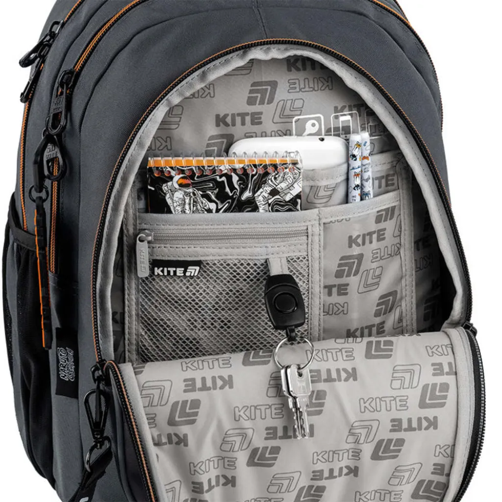 Ортопедичний рюкзак Kite Education teens Naruto Shippuden NR25-8001M, сірий Ортопедичний рюкзак Kite Education teens Naruto Shippuden NR25-8001M, сірий