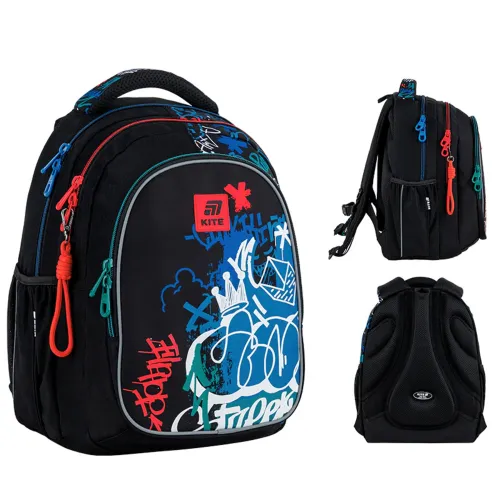 Ортопедичний рюкзак Kite Education teens K25-8001M-1, чорний - Фото№1 Ортопедичний рюкзак Kite Education teens K25-8001M-1, чорний - Фото№1