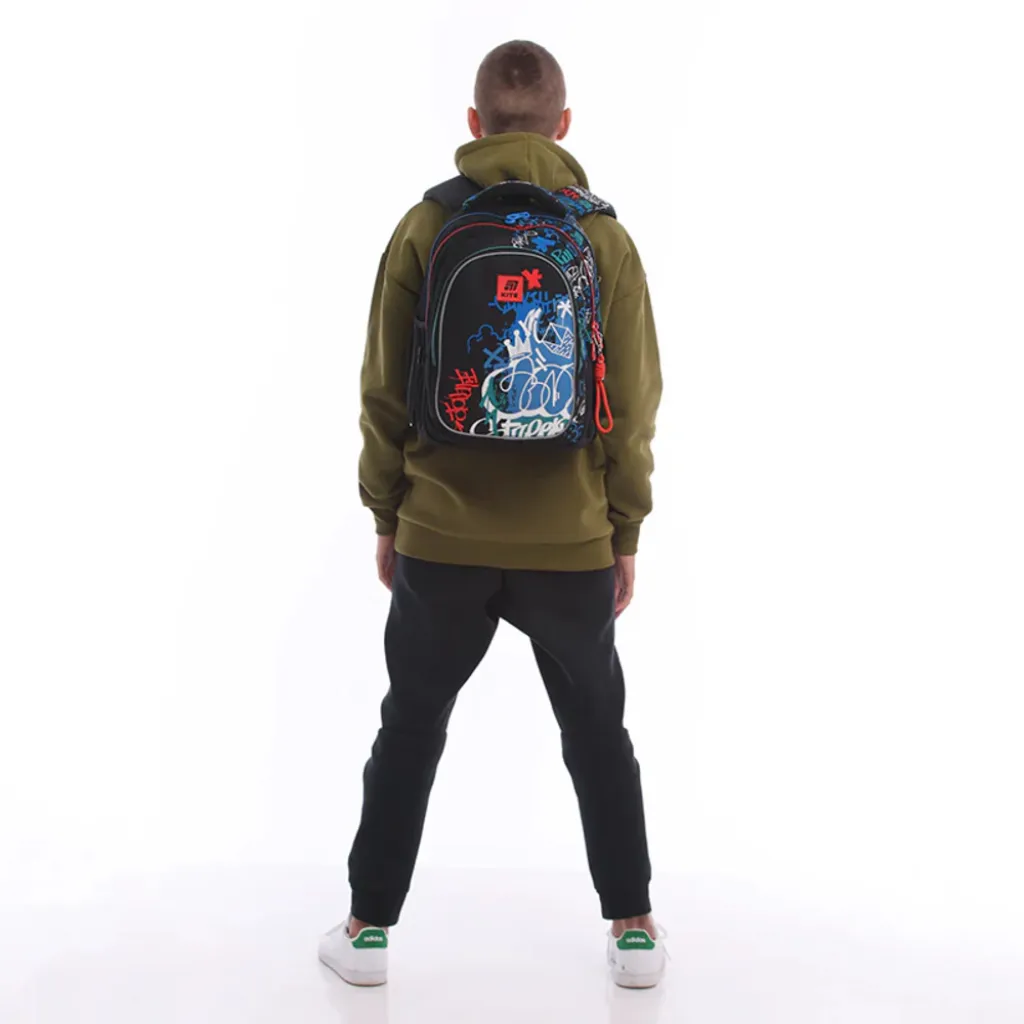 Ортопедичний рюкзак Kite Education teens K25-8001M-1, чорний Ортопедичний рюкзак Kite Education teens K25-8001M-1, чорний
