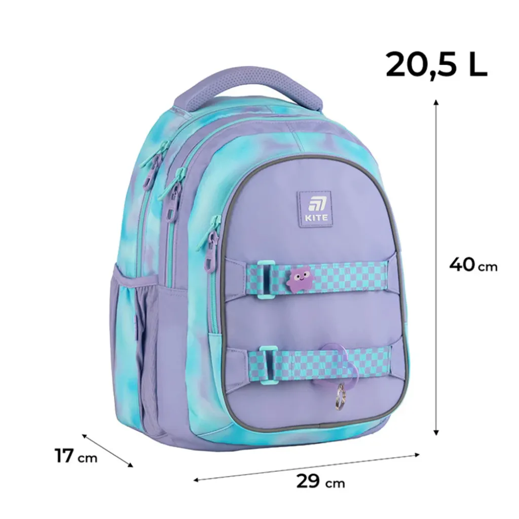 Ортопедичний рюкзак Kite Education teens K25-8001M-2, бузковий Ортопедичний рюкзак Kite Education teens K25-8001M-2, бузковий