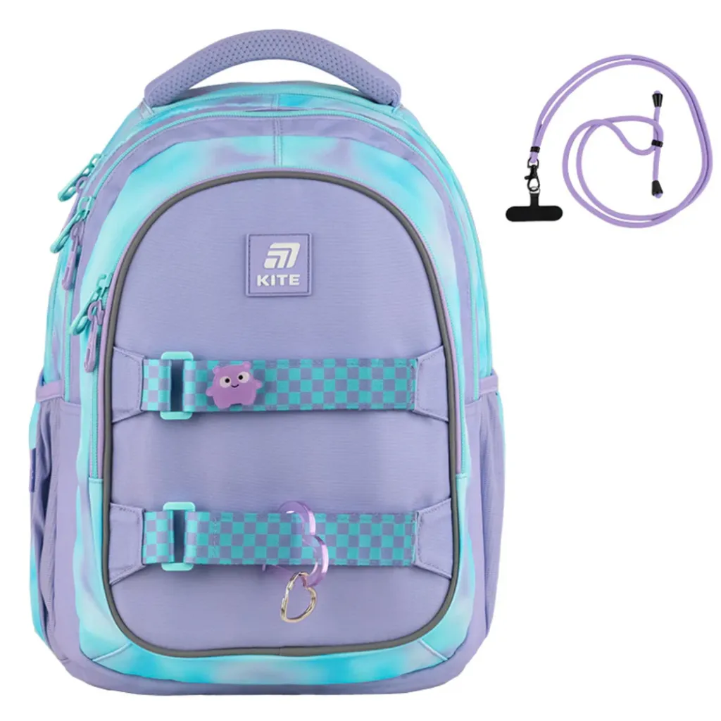 Ортопедичний рюкзак Kite Education teens K25-8001M-2, бузковий Ортопедичний рюкзак Kite Education teens K25-8001M-2, бузковий