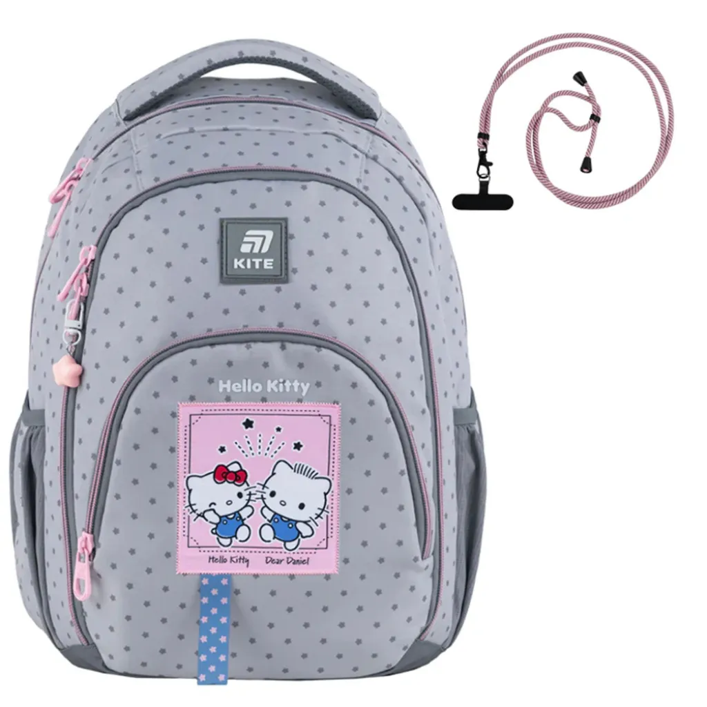 Ортопедичний рюкзак Kite Education teens Hello Kitty HK25-905M, сірий Ортопедичний рюкзак Kite Education teens Hello Kitty HK25-905M, сірий