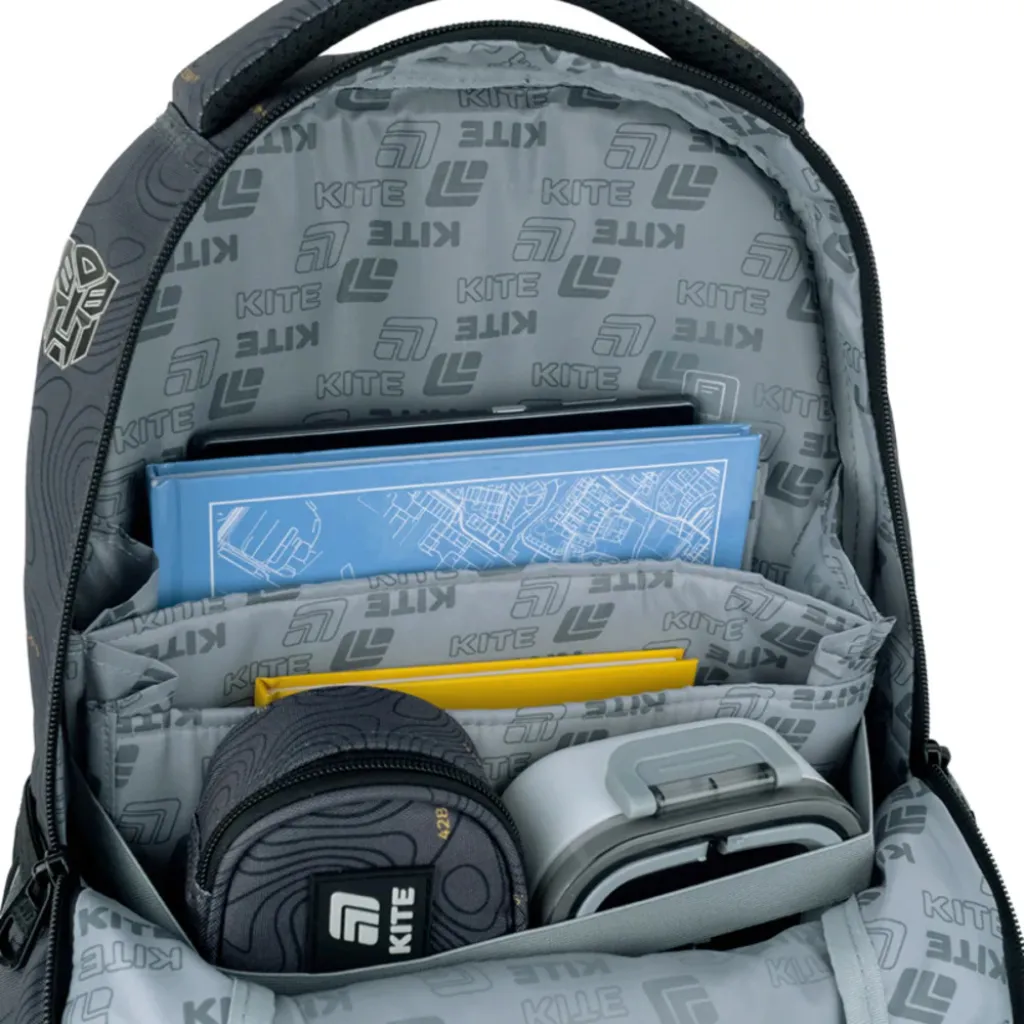 Ортопедичний рюкзак Kite Education teens Transformers TF25-905M, сірий Ортопедичний рюкзак Kite Education teens Transformers TF25-905M, сірий