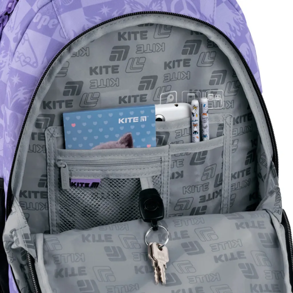 Ортопедичний рюкзак Kite Education teens K25-905M-3, бузковий Ортопедичний рюкзак Kite Education teens K25-905M-3, бузковий