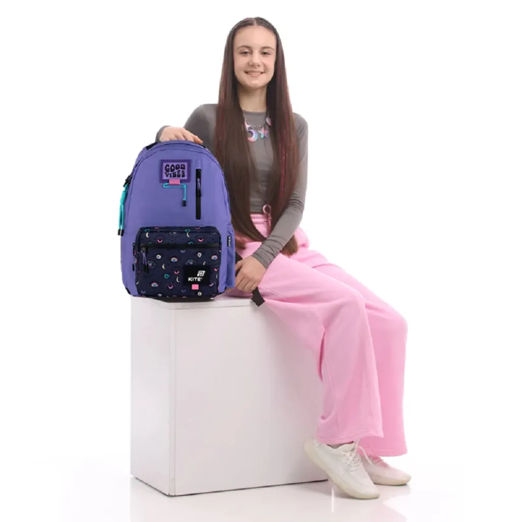 Ортопедичний рюкзак шкільний Kite Education teens K25-949L-2, фіолетовий Ортопедичний рюкзак шкільний Kite Education teens K25-949L-2, фіолетовий