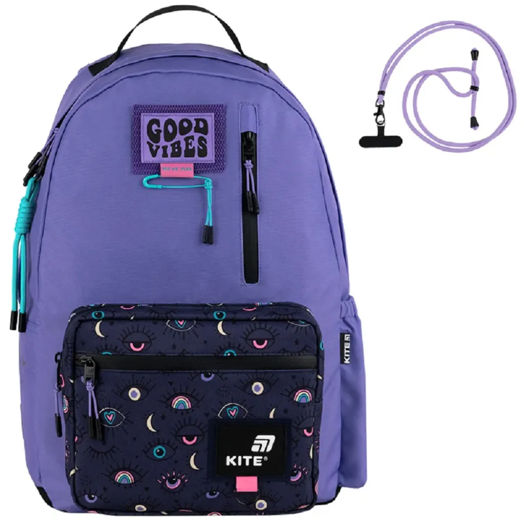Ортопедичний рюкзак шкільний Kite Education teens K25-949L-2, фіолетовий Ортопедичний рюкзак шкільний Kite Education teens K25-949L-2, фіолетовий