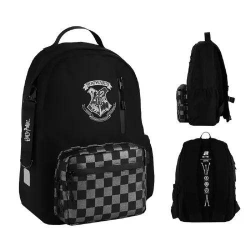Ортопедичний рюкзак шкільний Kite Education teens Harry Potter HP25-949M, чорний - Фото№1 Ортопедичний рюкзак шкільний Kite Education teens Harry Potter HP25-949M, чорний - Фото№1