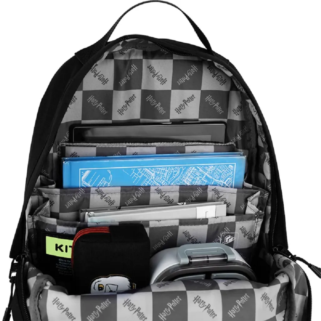 Ортопедичний рюкзак шкільний Kite Education teens Harry Potter HP25-949M, чорний Ортопедичний рюкзак шкільний Kite Education teens Harry Potter HP25-949M, чорний