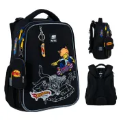 Ортопедичний рюкзак каркасний Kite Education Hot Wheels Skate HW25-531M, чорний