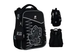 Ортопедичний рюкзак каркасний Kite Education Player K25-531M-3, чорний Ортопедичний рюкзак каркасний Kite Education Player K25-531M-3, чорний