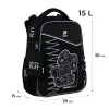 Ортопедичний рюкзак каркасний  Kite Education Player K25-531M-3, чорний - Фото№3