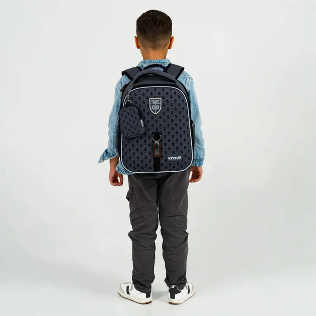 Ортопедичний рюкзак Kite Education College Line Boy K25-555S-1, сірий Ортопедичний рюкзак Kite Education College Line Boy K25-555S-1, сірий
