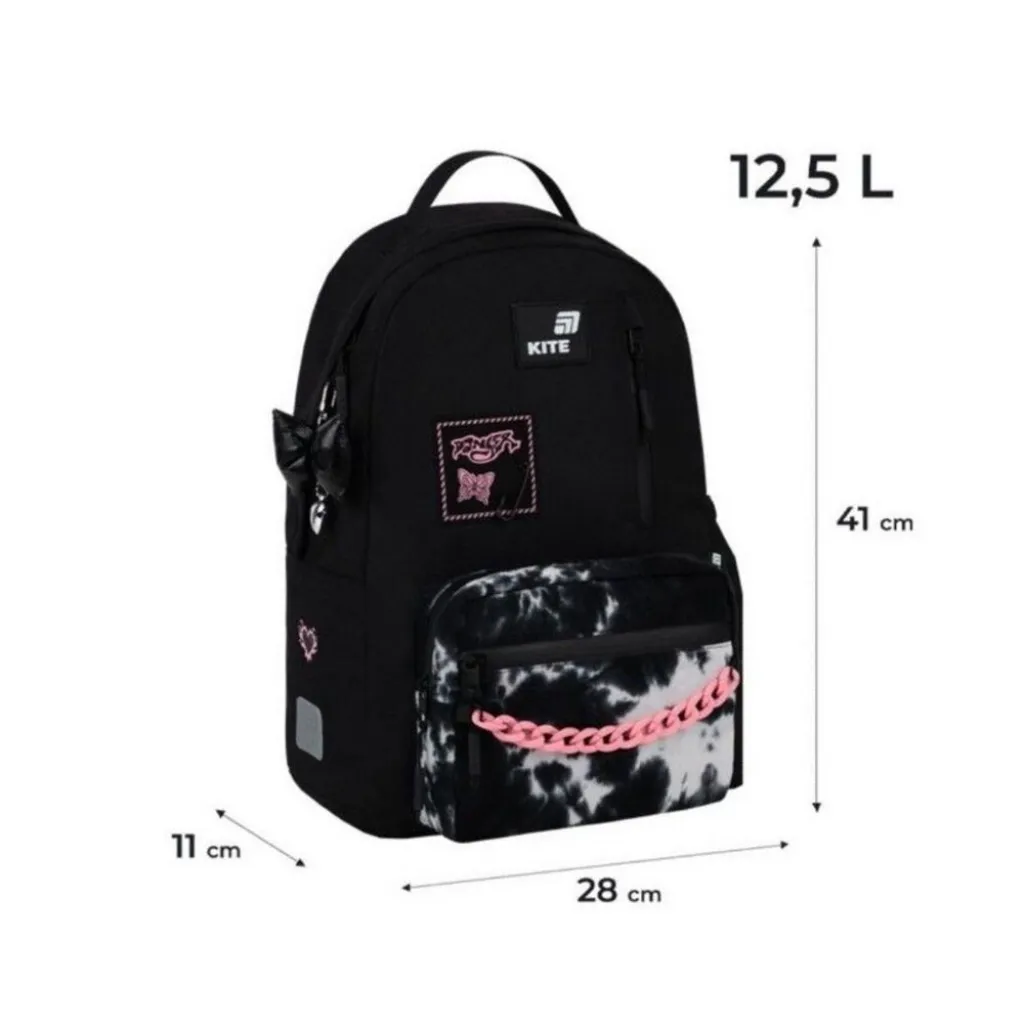 Городской ортопедический рюкзак Kite Education Teens Danger K26-949M-1, черный