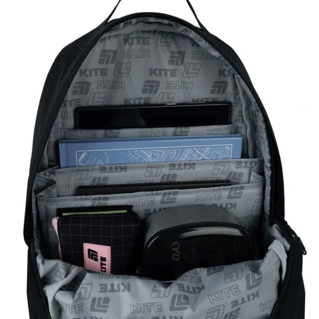 Городской ортопедический рюкзак Kite Education Teens Danger K26-949M-1, черный