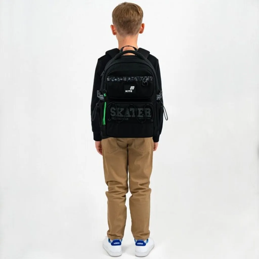 Ортопедический рюкзак Kite Education Skater K26-1022M-2, черный