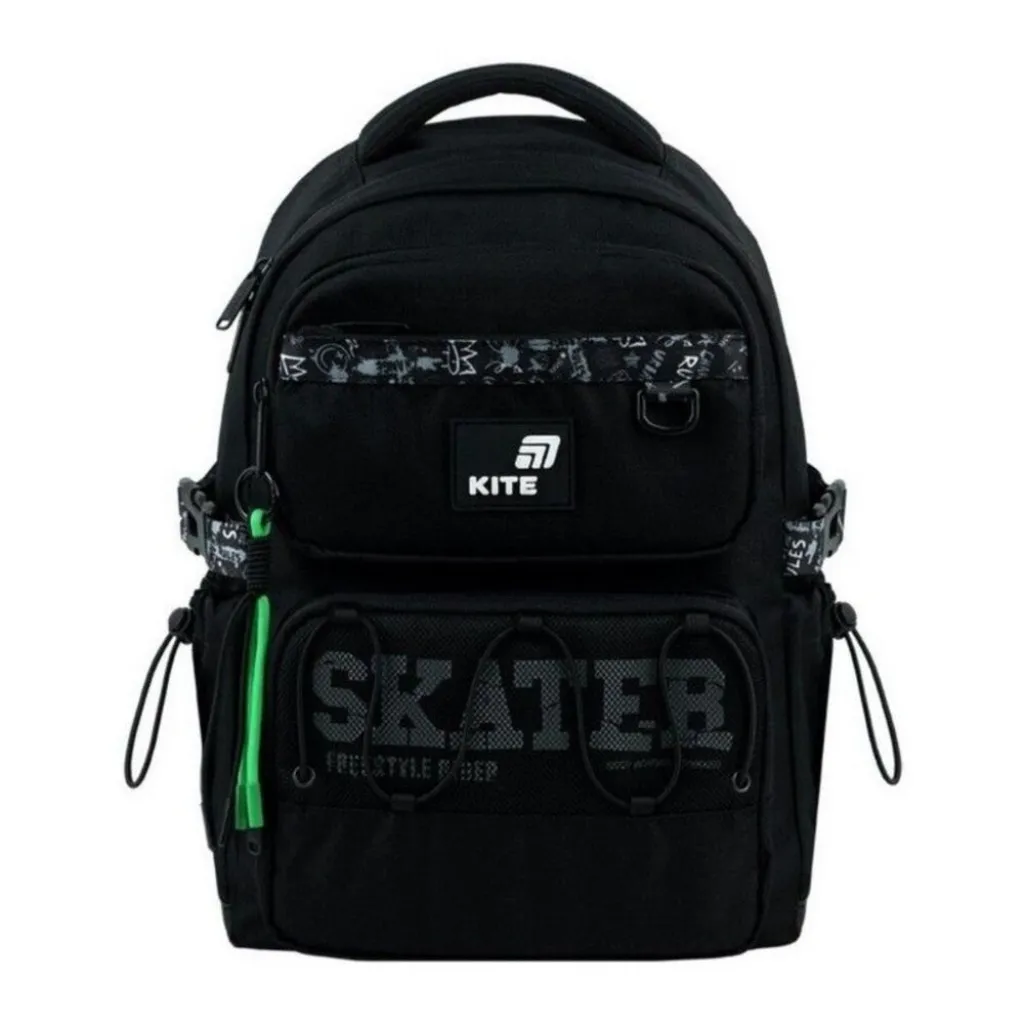 Ортопедический рюкзак Kite Education Skater K26-1022M-2, черный