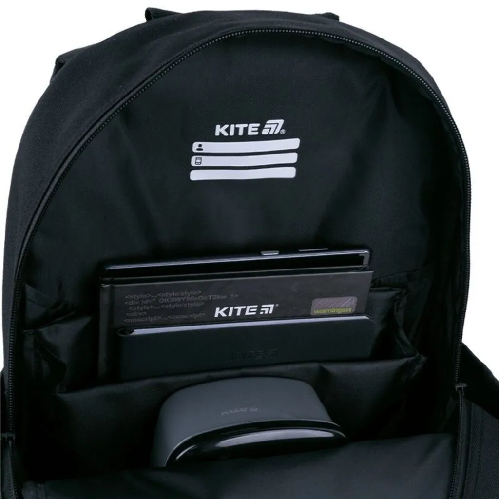 Ортопедический рюкзак Kite Education Gamer K26-584M-5, черный Ортопедический рюкзак Kite Education Gamer K26-584M-5, черный