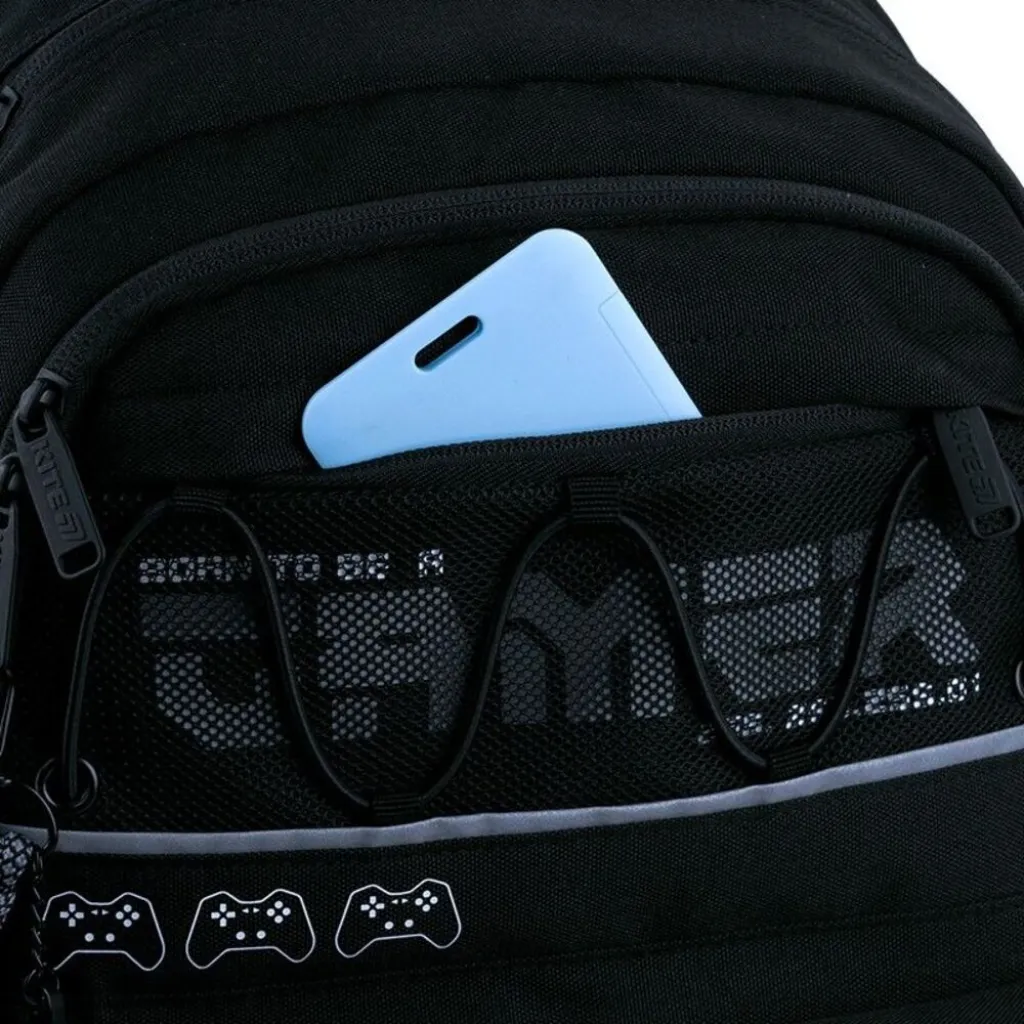 Ортопедический рюкзак Kite Education Gamer K26-584M-5, черный Ортопедический рюкзак Kite Education Gamer K26-584M-5, черный