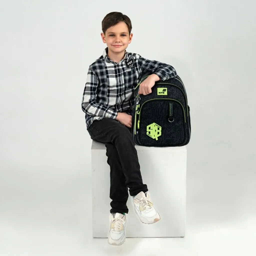 Ортопедический рюкзак Kite Education SK8 K26-763M-3, черный Ортопедический рюкзак Kite Education SK8 K26-763M-3, черный