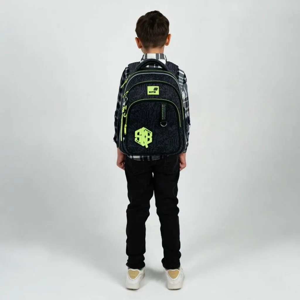 Ортопедический рюкзак Kite Education SK8 K26-763M-3, черный Ортопедический рюкзак Kite Education SK8 K26-763M-3, черный