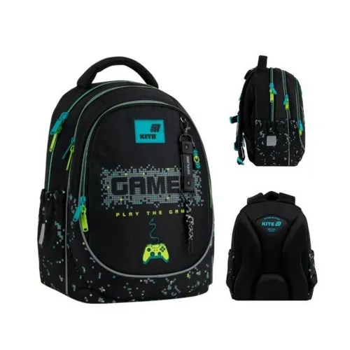 Ортопедический рюкзак Kite Education Play the Game K26-700M-4, черный - Фото№1