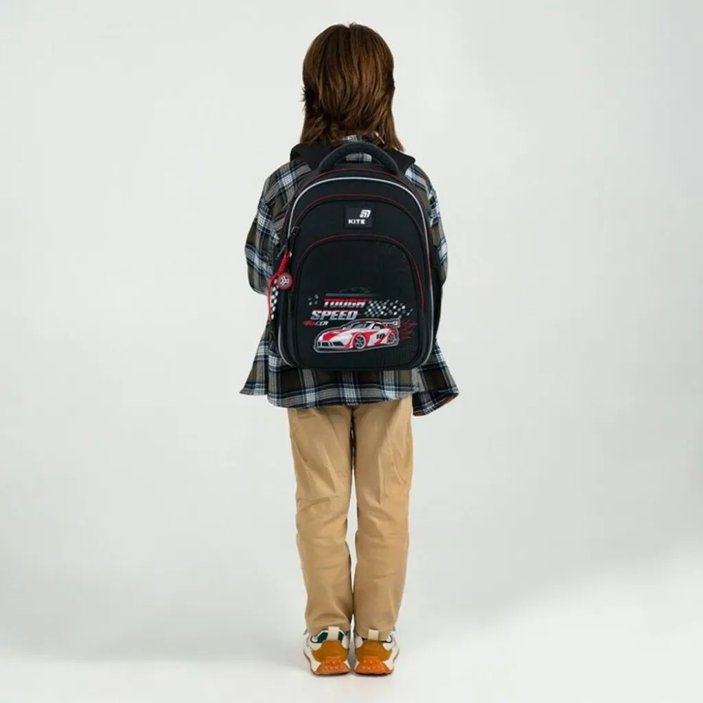 Ортопедичний рюкзак Kite Education Speed Racer K26-763S-2, чорний