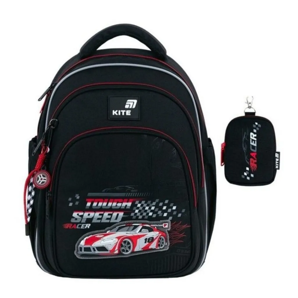 Ортопедичний рюкзак Kite Education Speed Racer K26-763S-2, чорний