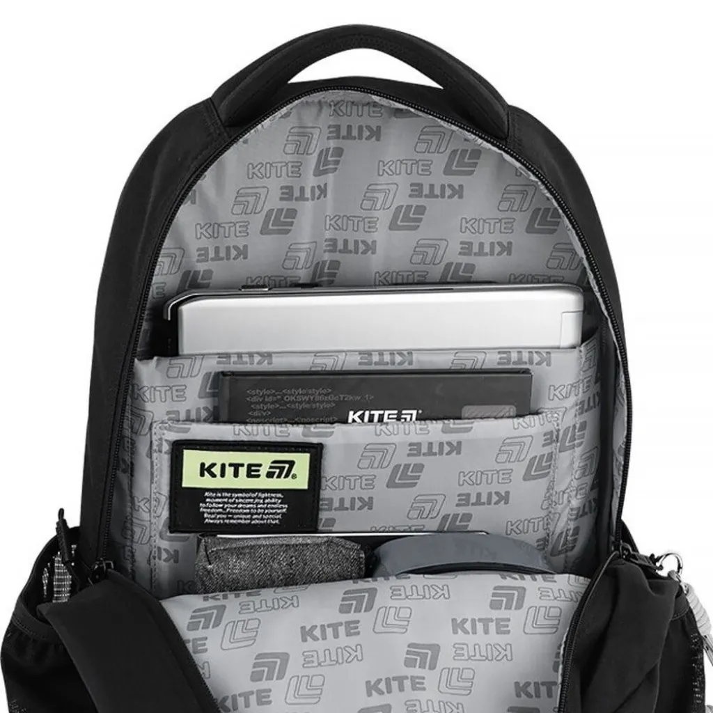 Ортопедический рюкзак Kite Education Teens Different K26-1019L-2, черный