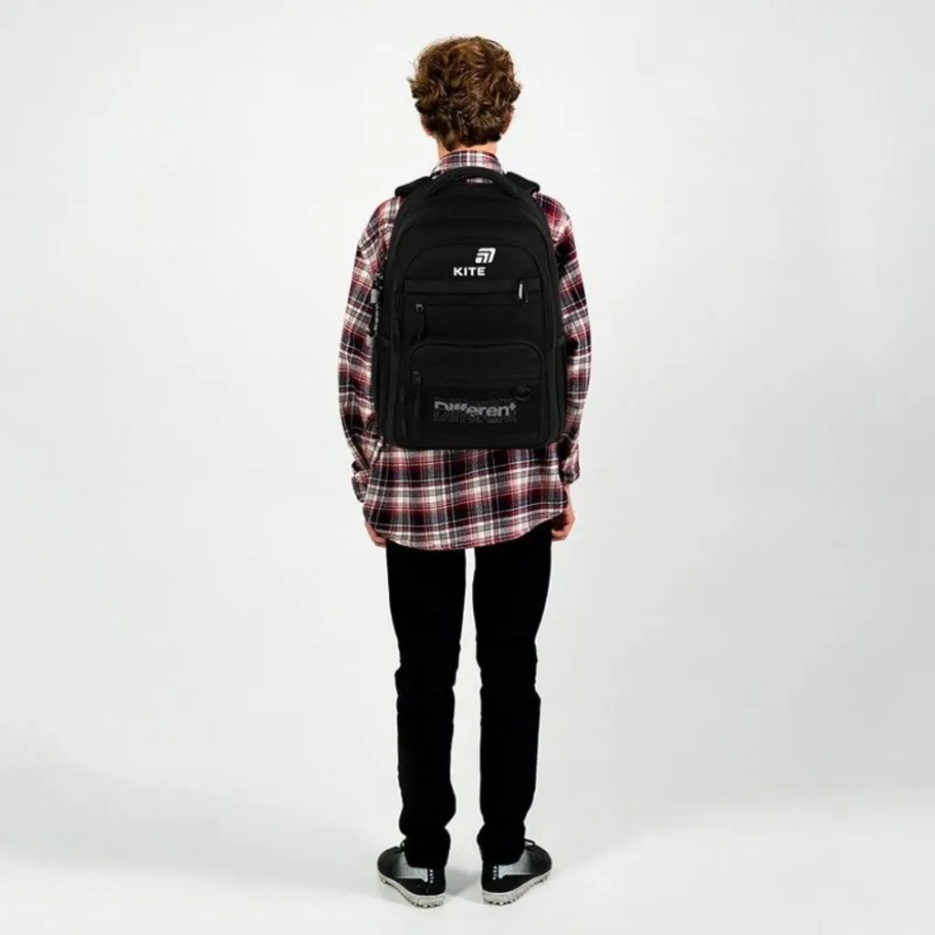 Ортопедический рюкзак Kite Education Teens Different K26-1019L-2, черный
