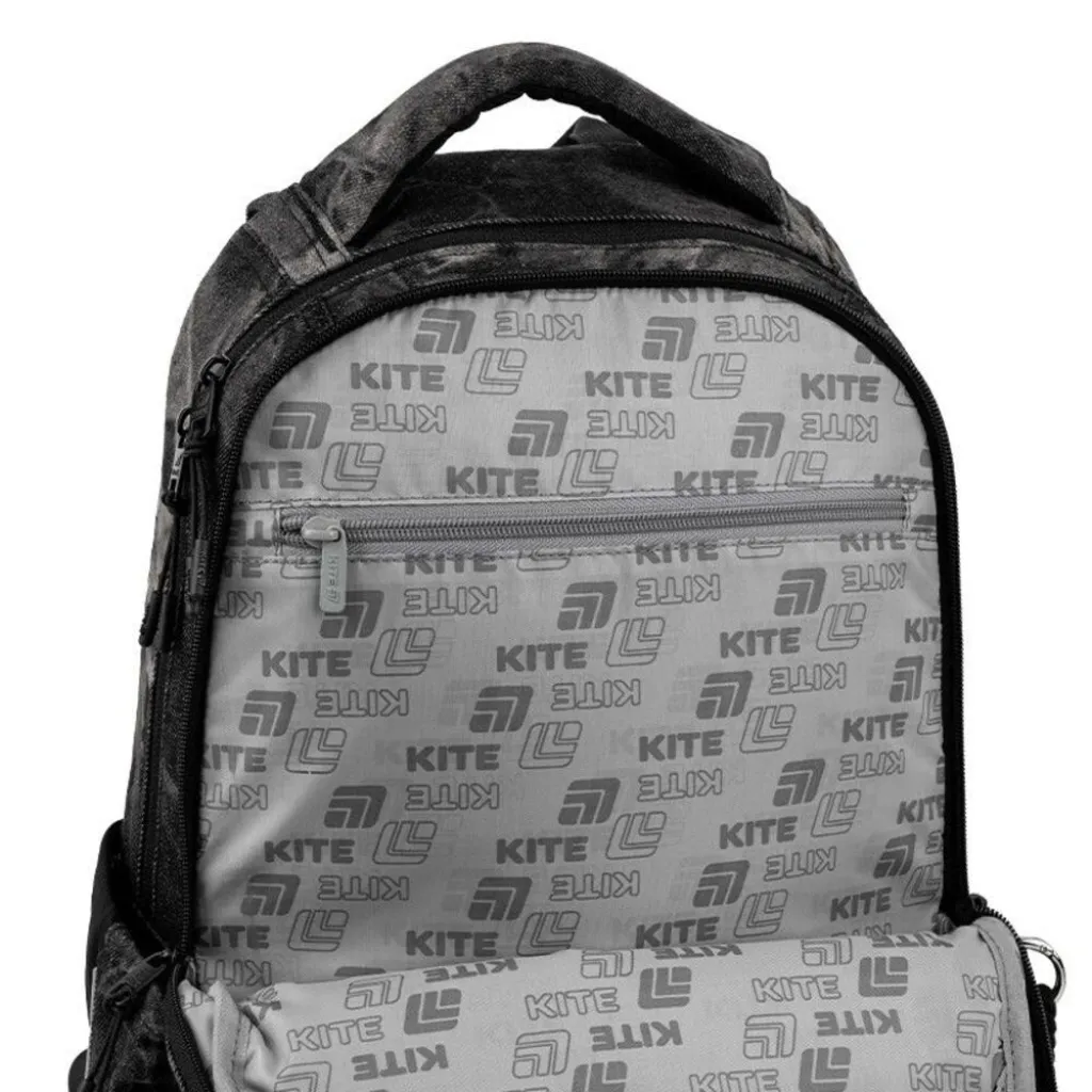 Ортопедичний рюкзак Kite Education Teens Denim Core K26-2578M-2, сірий Ортопедичний рюкзак Kite Education Teens Denim Core K26-2578M-2, сірий