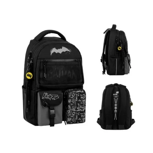 Ортопедический рюкзак Kite Education Teens DC Comics DC26-2587M, черный - Фото№1 Ортопедический рюкзак Kite Education Teens DC Comics DC26-2587M, черный - Фото№1